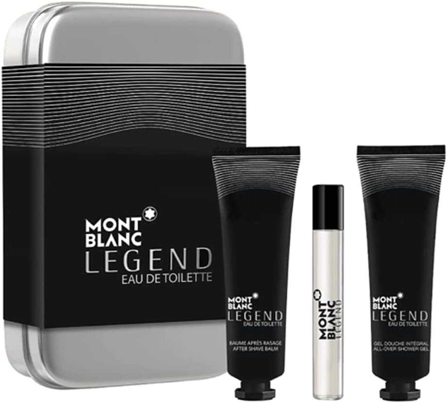 MONT BLANC LEGEND TRAVEL KIT (EDT 7.5 ML + SHOWER GEL 30 ML + AFTER SHAVE BALM 30 ML)